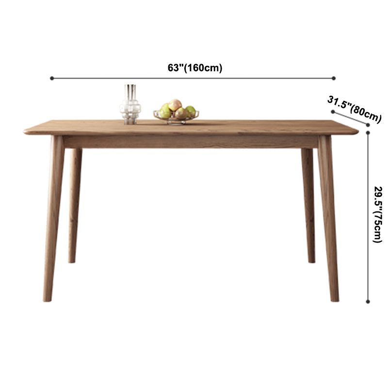 Rectangle Ash Solid Wood Table Modern Dining Table with 4 Legs for Restaurant Clearhalo ' dining_table' 'Dining Tables & Seating' 'Dining Tables' 'furn' 'furn_dining_table' 'Furniture' 'furniture_dining_table' 'Kitchen & Dining Furniture' 'kitchen&dining_furn' 'kitchen' 'kitchen_dining_table' 1200x1200_de5b16b7-8111-4b1f-8c44-073b5ee68b27