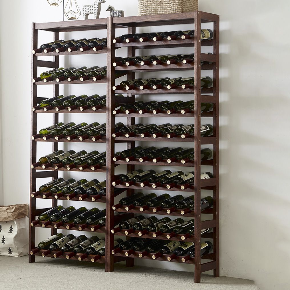 Modern Floor Wine Bottle Rack Solid Wood Wine Bottle Rack for Home Clearhalo 'furn' 'furn_wine_racks' 'Furniture' 'Kitchen & Dining Furniture' 'Wine Racks' 'wine_racks' 1200x1200_de5bb87a-f77c-406a-8edb-bd1dc218b1cc