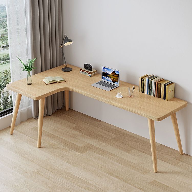 Modern Solid Wood Writing Desk L-Shape Office Desk for Office Clearhalo 'furn' 'furn_office_desk' 'Furniture' 'Office Desks' 'Office Furniture' 'office_desk' 1200x1200_de5c4efb-6ecf-422d-8d74-298660d6fcd7