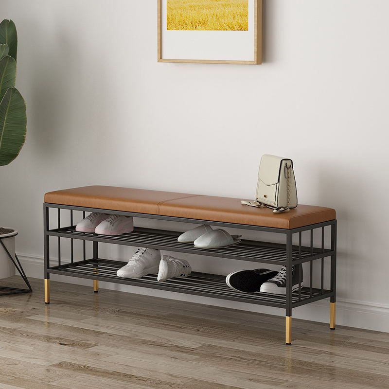 12.6"W Upholstered with Storage Bench Solid Color Bench with Legs Clearhalo 'Benches' 'Chairs & Seating' 'furn' 'furn_benches' 'Furniture' 'Living Room Furniture' 1200x1200_de5fbe29-7d21-47b3-8044-a892cd119dfc