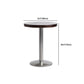 1/2/3 Pieces Industrial Pub Table Set Silver and Brown Bar Table and Stools