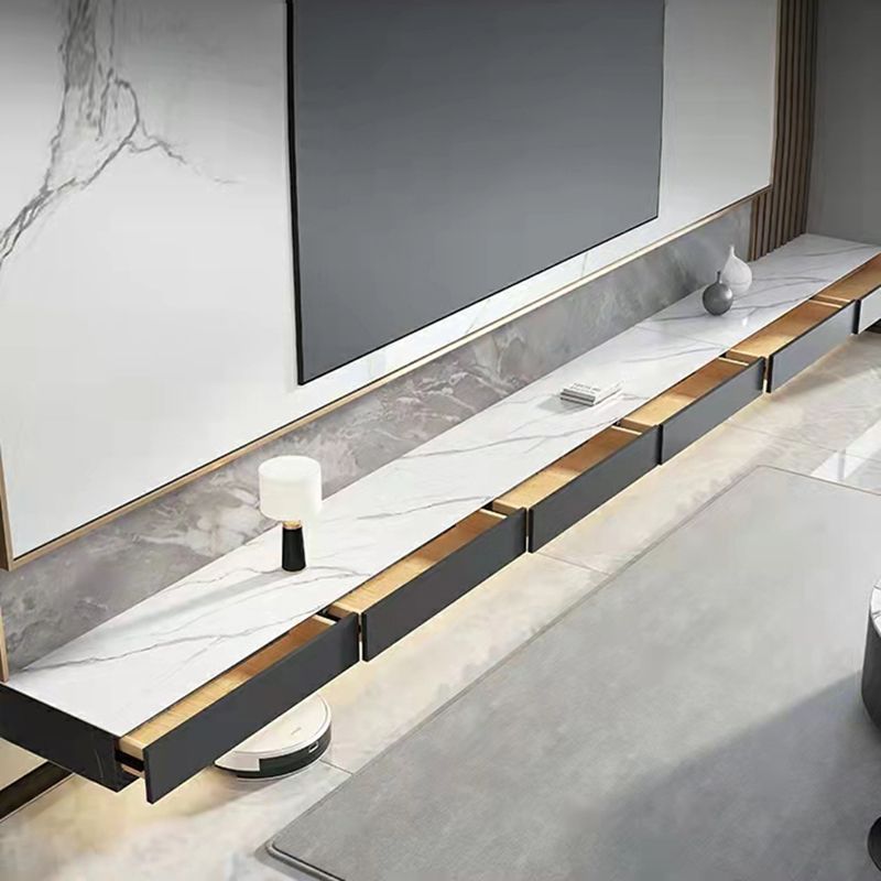 Modern Wall-mounted TV Stand Stone Enclosed Storage TV Cabinet with Drawers Clearhalo 'furn' 'furn_tv_stands_entertainment_centers' 'Furniture' 'Living Room Furniture' 'TV Stands & Entertainment Centers' 'TV Stands & Media Storage Furniture' 'tv_stands_entertainment_centers' 1200x1200_de6046d2-1cd0-45a4-ba40-30ecf7324e49