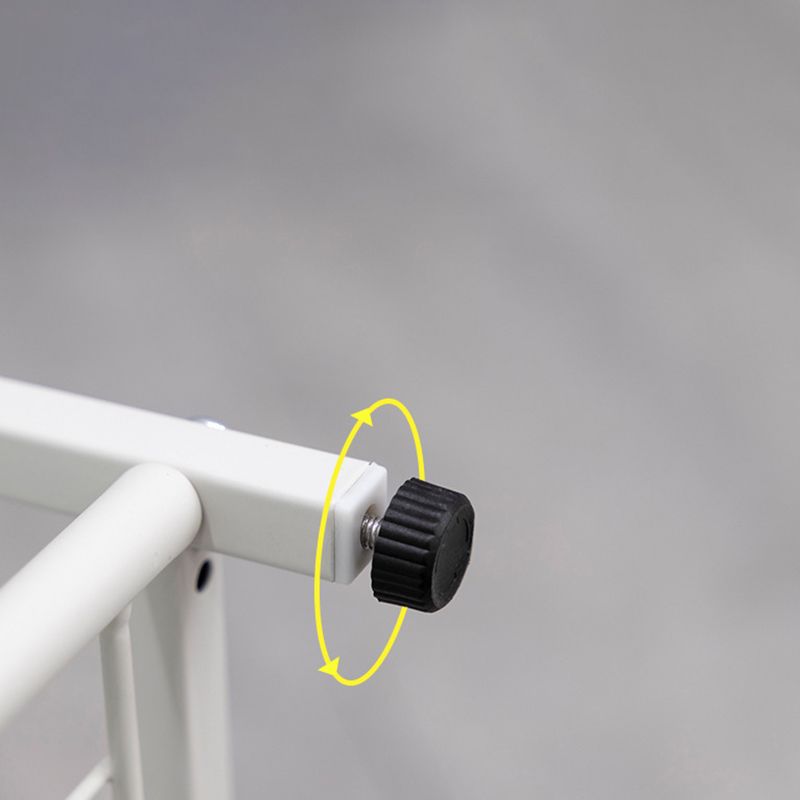 Pure White Shelf Bookcase Metal 6 Shelves Bookcase 37.8" H x 14.6" W