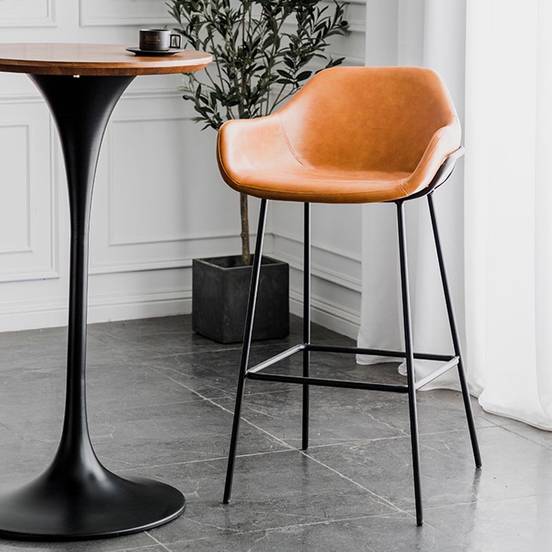 Bucket Low Back Bar Stool Leather Armed Counter Height Stools Clearhalo 'Bar Furniture' 'Bar Stools' 'bar_stools' 'furn' 'furn_bar_stools' 'furniture_bar_stools' 'Kitchen & Dining Furniture' 'kitchen&dining_furn' 'kitchen' 'kitchen_furn' Furniture' 1200x1200_de63d433-8f66-43d0-b1fd-18ea8c4965ef