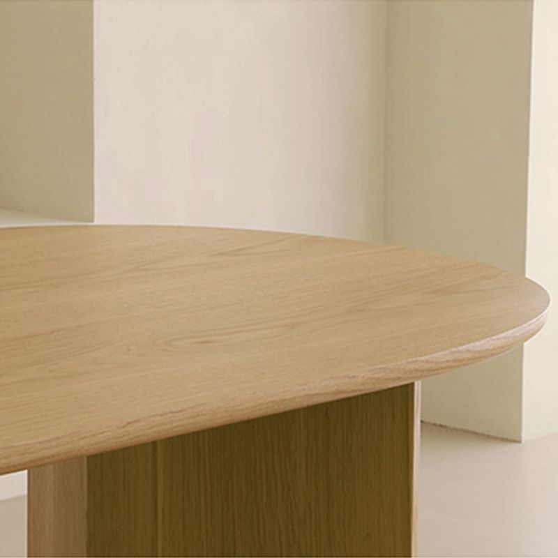 Modern massief hout ovaal Office Desk Home 29,5 inch High Writing Desk