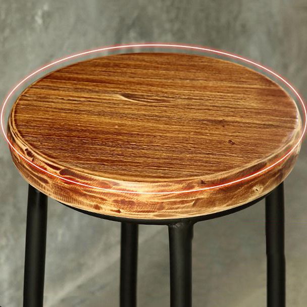 Backless Dining Stool Round Armless Bar Stool with Metal Base Clearhalo 'Bar Furniture' 'Bar Stools' 'bar_stools' 'furn' 'furn_bar_stools' 'Furniture' 'Kitchen & Dining Furniture' 1200x1200_de690d1f-785f-4d9d-b9c2-4d99420b9621