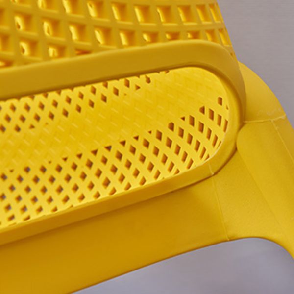 Modern Style Dining Chair Arm Dining Chair with Plastic Legs for Kitchen