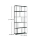 70.87"H Bookcase Black Open Back Modern Style Bookshelf for Home and Office Clearhalo 'Bookcases' 'furn' 'furn_bookcases' 'Furniture' 'furniture_bookcases' 'Office Furniture' 1200x1200_de6d1d2e-b535-4b8f-a710-fdea7b3d32d7