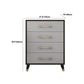 Contemporary Glam Storage Chest Wooden Chest with Soft-Close Drawers