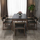 Stone Top Dinette Table with Ash Wood Legs Black Indoor Dining Table Clearhalo 'Dining Tables & Seating' 'Dining Tables' 'dining_table' 'furn' 'furn_dining_table' 'Furniture' 'Kitchen & Dining Furniture' 1200x1200_de6e2a1a-ef30-4060-9bb6-8001b3a81ccc