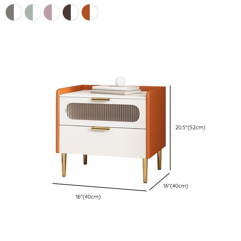 Stein am Nachtkabine zeitgenössischer Nachttisch mit 2 Schubladen