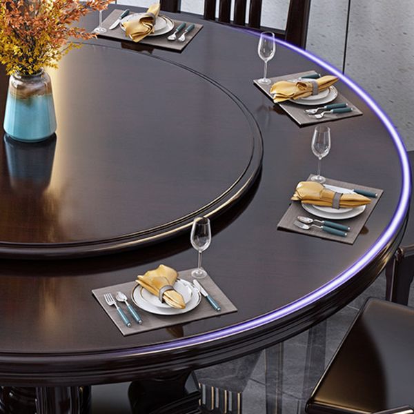 Solid Wood Dining Table Traditional Round Dinner Table for Dining Room Clearhalo 'Dining Tables & Seating' 'Dining Tables' 'dining_table' 'furn' 'furn_dining_table' 'Furniture' 'Kitchen & Dining Furniture' 1200x1200_de709e1a-e5c2-4fb2-a800-777af74ac4fa