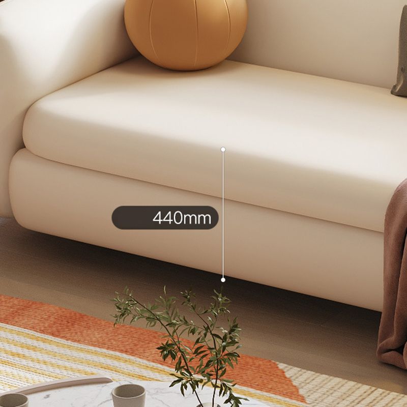 Divano letto coperto con braccio quadrato e cushi posteriore, 37,40 "W