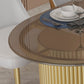 Modern Style Dining Table Oval Double Pedestal Table for Home Use Clearhalo 'Dining Tables & Seating' 'Dining Tables' 'dining_table' 'furn' 'furn_dining_table' 'Furniture' 'furniture_dining_table' 'Kitchen & Dining Furniture' 'kitchen' 'kitchen_dining_table' 1200x1200_de71881a-e6bf-49a9-a90b-70e7dadd3eb7