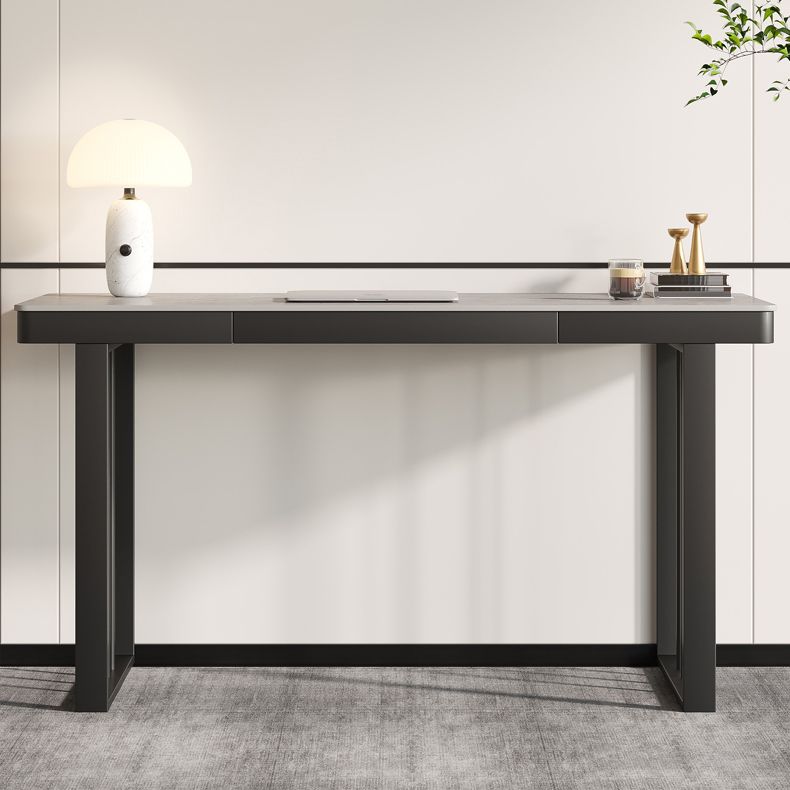 Escritorio de escritura contemporánea escritorio de trineo rectangular para dormitorio