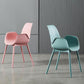 Scandinavian Style Arm Dining Chairs Plastic Home Dining Side Chair