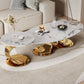 No Distressing Slate Coffee Table Glam Nesting Coffee Table Set