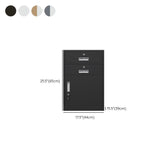 Contemporary File Cabinet Steel Frame Fireproof Vertical File Cabinet with Lock Clearhalo 'Filing Cabinets' 'filling_cabinets' 'furn' 'furn_filling_cabinets' 'Furniture' 'Office Furniture' 1200x1200_de7b62d5-07b8-4599-9e2d-3ead9c68910e