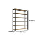 Metal Etagere Bookcase Industrial Open Back Book Shelf with Shelves for Office and Home Clearhalo 'Bookcases' 'Furniture' 'furniture_bookcases' 'kitchen' 'kitchen_bookcases' 'Living Room Furniture' 'Office Furniture' 1200x1200_de7c32db-bd41-4d8b-b7c4-5b2d7fe37f01