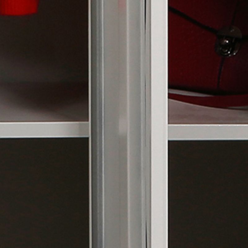 Hedendaagse stijl stalen garderobe witte kleur garderobe kast voor thuis