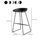 Industrial Indoor Armless Footrest Bar Stool with Metal Legs