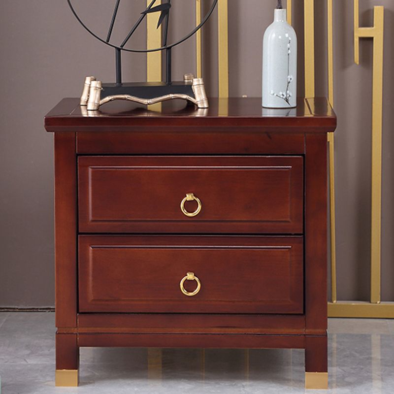 Traditional Accent Table Nightstand Antique Finish Drawer Storage Bed Nightstand Clearhalo 'Bedroom Furniture' 'furn' 'furn_night_stand' 'Furniture' 'night_stand' 'Nightstands' 1200x1200_de82ca6d-017c-4f84-b851-6f5ec772faec
