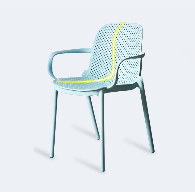 Contemporary Style Plastic Dining Chair Dining Stackable Chairs for Kitchen (Set of 4) Clearhalo ' kitchen&dining_furn' 'Dining Chairs' 'Dining Tables & Seating' 'dining_chair' 'furn' 'furn_dining_chair' 'Furniture' 'furniture_dining_chair' 'Kitchen & Dining Furniture' 'kitchen' 1200x1200_de830519-a5ff-4685-9df9-9d233724b9b1
