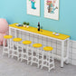 Table de salle à manger de bar d'intérieur contemporaine Table de comptoir rectangulaire