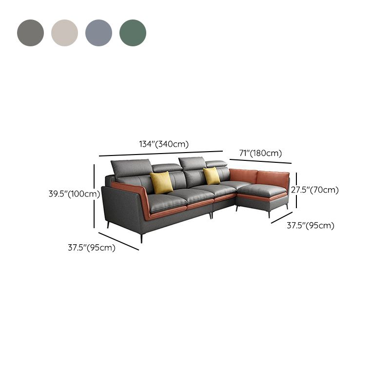 Soggiorno in pelle finta stazionaria nordica.
