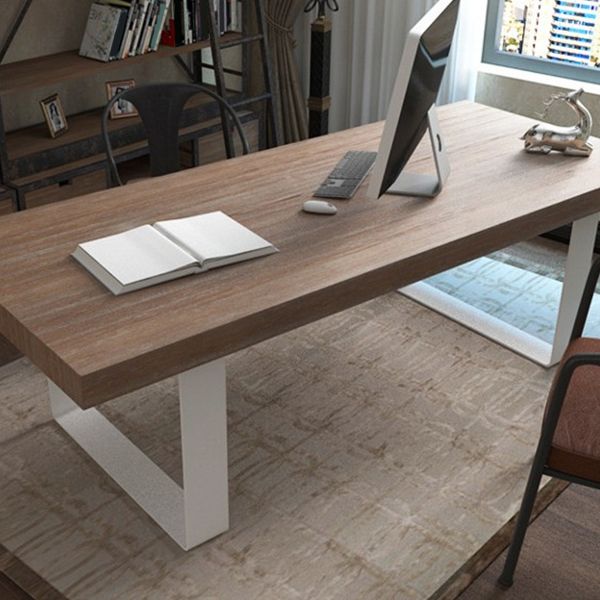 Contemporary Wood Dining Table Rectangle Dining Table with Sled Base Clearhalo ' dining_table' 'Dining Tables & Seating' 'Dining Tables' 'furn' 'furn_dining_table' 'Furniture' 'furniture_dining_table' 'Kitchen & Dining Furniture' 'kitchen&dining_furn' 'kitchen' 'kitchen_dining_table' 1200x1200_de848ddd-1884-4945-a70e-6e755c306ca1