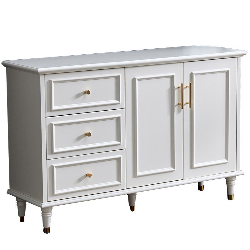 Tavolo a buffet in legno moderno scheda laterale con armadi e cassetti