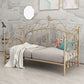 Luxurious Open-Frame Bed 45.28-inch High Metal Child's Bed with Headboard