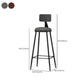 Industrial Style Armless Counter Stool Faux Leather Counter-height Stool Clearhalo 'Bar Furniture' 'Bar Stools' 'bar_stools' 'furn' 'furn_bar_stools' 'Furniture' 'Kitchen & Dining Furniture' 1200x1200_de882066-e5cf-4d2f-a780-92a10a307357