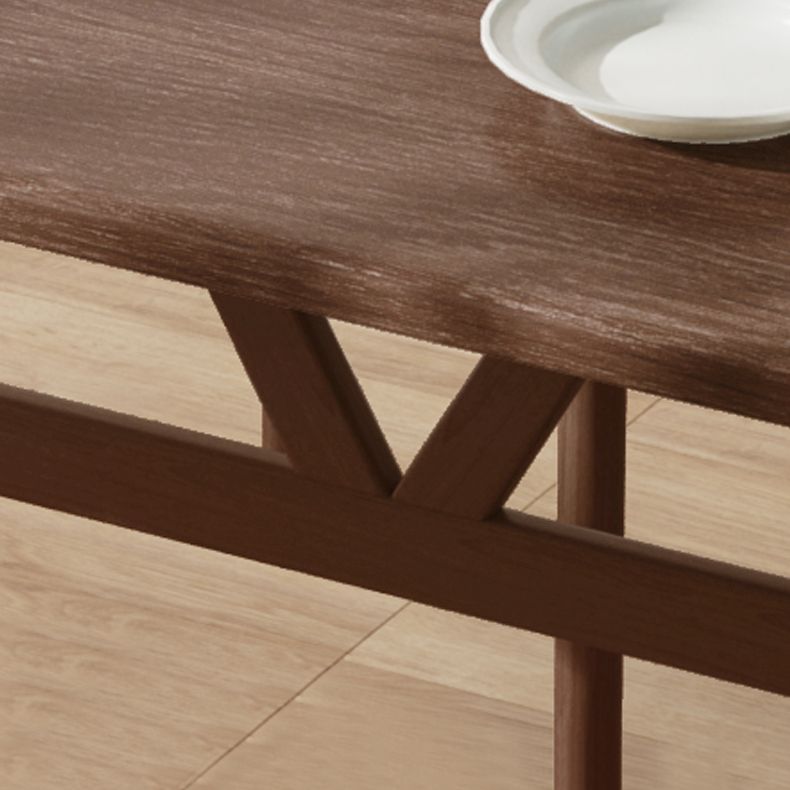 Modern Solid Wood Standard Dining Set Rectangle Shape Kitchen Dining Set with 4 Legs Table Clearhalo 'Dining Room Sets' 'Dining Tables & Seating' 'dining_room_set' 'Furniture' 'furniture_dining_room_set' 'Kitchen & Dining Furniture' 'kitchen&dining_furn' 'kitchen' 1200x1200_de88a8f9-7f87-4182-9bcb-078f2f75cb0a