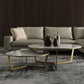 Glam White Frame Coffee Table Round Slate Top Cocktail Table Clearhalo 'Coffee & Accent Tables' 'Coffee Tables' 'coffee_tables' 'furn' 'furn_coffee_tables' 'Furniture' 'Living Room Furniture' 1200x1200_de88ff39-900e-4c5c-ad28-f601e6cee78f