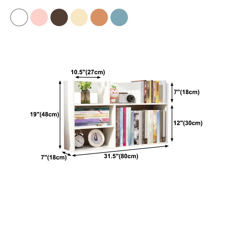 Contemporary Manufactured Wood Geometric Bookshelf Horizontal Open Bookshelf Clearhalo 'Bookcases' 'furn' 'furn_bookcases' 'Furniture' 'furniture_bookcases' 'kitchen' 'kitchen_bookcases' 'Living Room Furniture' 'Office Furniture' 1200x1200_de8be58f-3cd6-43d1-99cd-bfe03a22c986