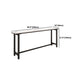 Modern 1/5 Pieces Bar Table Set Rectangle Stone Counter Table with Stools for Cafe