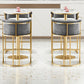 Glam Stone Bar Table Set 1/3 Pieces Round Counter Set for Home Use
