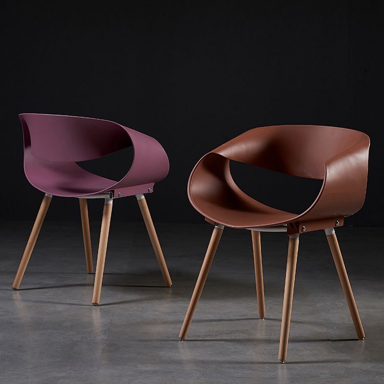 Scandinavian Armless Dining Chairs Side Dining Chairs with Wood Legs (Set of 2) Clearhalo ' kitchen&dining_furn' 'Dining Chairs' 'Dining Tables & Seating' 'dining_chair' 'furn' 'furn_dining_chair' 'Furniture' 'furniture_dining_chair' 'Kitchen & Dining Furniture' 'kitchen' 1200x1200_de8d4a6e-ee12-4ed0-8999-4f130bd3bc47