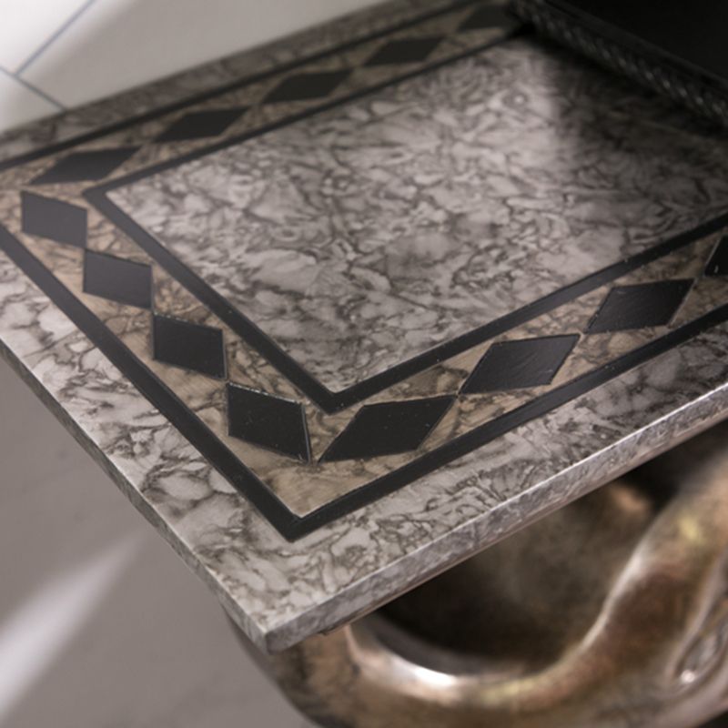 Tavolo di accento console contemporanea a forma di rettangolo tavolo di divano console in pietra per hall