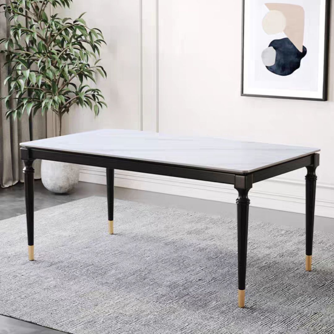 Solid Wood Mid-Century Modern Table White Sintered Stone Table with 4 Legs Clearhalo ' dining_table' 'Dining Tables & Seating' 'Dining Tables' 'furn' 'furn_dining_table' 'Furniture' 'furniture_dining_table' 'Kitchen & Dining Furniture' 'kitchen&dining_furn' 'kitchen' 'kitchen_dining_table' 1200x1200_de8dacee-63e6-4b72-91c8-b76041660e70