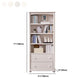 Closed Back Bookshelf Scandinavian Solid Wood Standard Bookcase