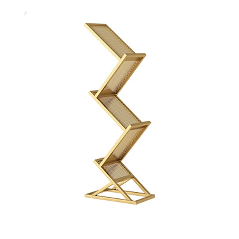 Modern Metal Etagere Bookshelf Iron Vertical Bookshelf,15.7"L x 9.8"W x 45.7"H Clearhalo 'Bookcases' 'furn' 'furn_bookcases' 'Furniture' 'furniture_bookcases' 'kitchen' 'kitchen_bookcases' 'Living Room Furniture' 'Office Furniture' 1200x1200_de8f0fca-250c-4966-9135-9c465a4f2149