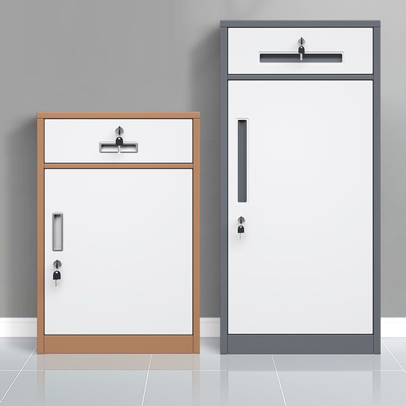 Contemporary File Cabinet Steel Frame Fireproof Vertical File Cabinet with Lock Clearhalo 'Filing Cabinets' 'filling_cabinets' 'furn' 'furn_filling_cabinets' 'Furniture' 'Office Furniture' 1200x1200_de9098c2-2cea-4bb8-9af0-840276ef4b6f