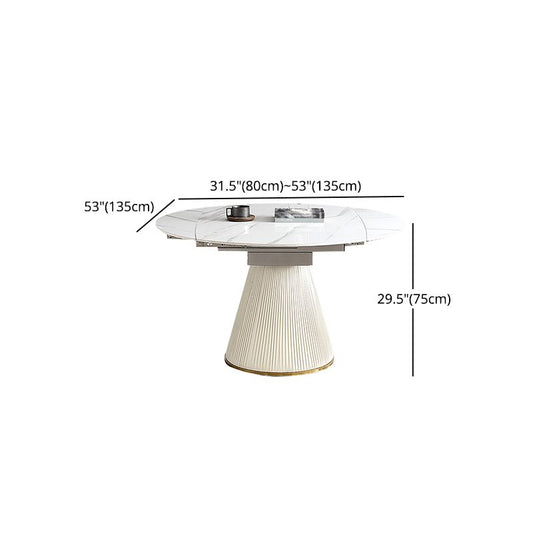 Glam 1/3/4/5/7 Pieces Dinette Set with Sintered Stone Top PU Leather Dining Table Set Clearhalo 'Dining Room Sets' 'Dining Tables & Seating' 'dining_room_set' 'furn' 'furn_dining_room_set' 'Furniture' 'furniture_dining_room_set' 'Kitchen & Dining Furniture' 1200x1200_de913b12-0613-4a56-ab95-d59c72e432b7