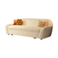 Divano convertibile moderno a sedere per braccio svasato con cuscini in beige