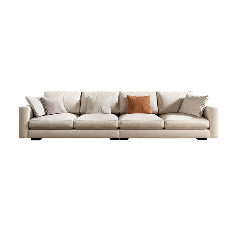 Scandinavian Standard Sofa with Multiple Cushion Seat 33.46"High Square Arm Sofa Clearhalo 'furn' 'furn_sofas' 'Furniture' 'furniture_sofas' 'kitchen' 'kitchen_sofas' 'Living Room Furniture' 'Sofa' 'sofas' 1200x1200_de925680-e485-4f5f-bf8d-952de2068422