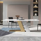 Glam Dining Rectangle Table Sintered Stone Table with Metal Legs for Home Use Clearhalo 'Dining Tables & Seating' 'Dining Tables' 'dining_table' 'furn' 'furn_dining_table' 'Furniture' 'Kitchen & Dining Furniture' 1200x1200_de9310cb-394d-4fb9-87db-6bdf076b63ba