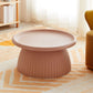 Modern Style Cocktail Table Acrylic Material Multi-color Selection Round Coffee Table