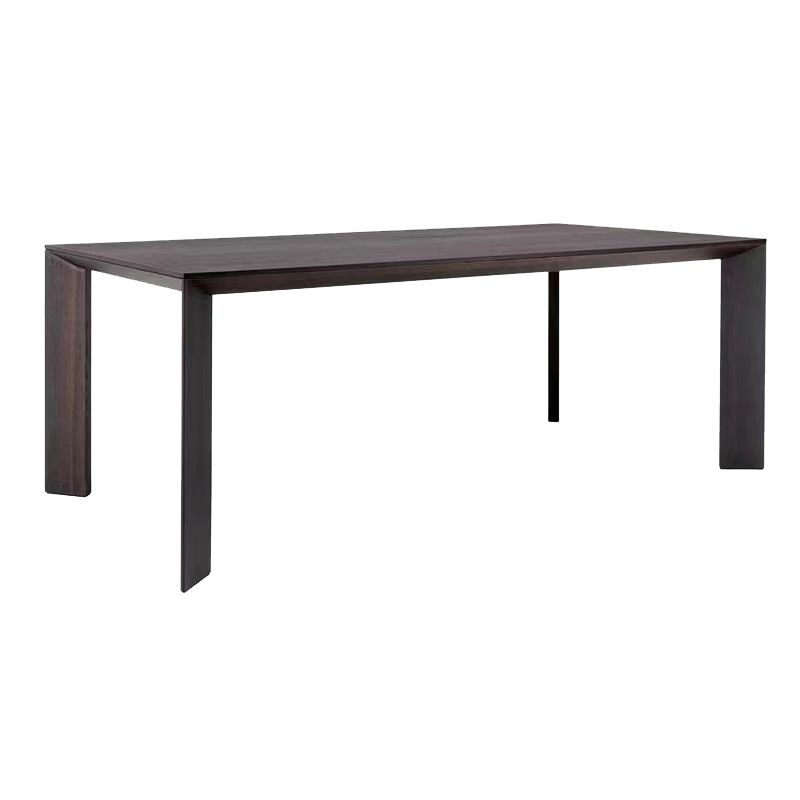 Industrial 1/2/5/7 Pieces Furniture Solid Wood Rectangle Dining Chairs Set in Black Clearhalo 'Dining Room Sets' 'Dining Tables & Seating' 'dining_room_set' 'furn' 'furn_dining_room_set' 'Furniture' 'Kitchen & Dining Furniture' 1200x1200_de94ba01-7e6d-46d5-b28b-6923be133b82